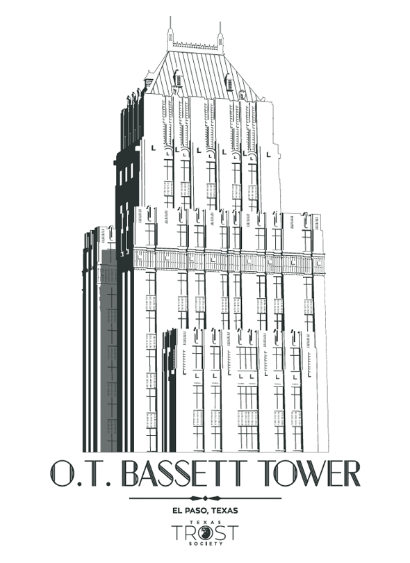 18×24 Trost Bassett Tower Print